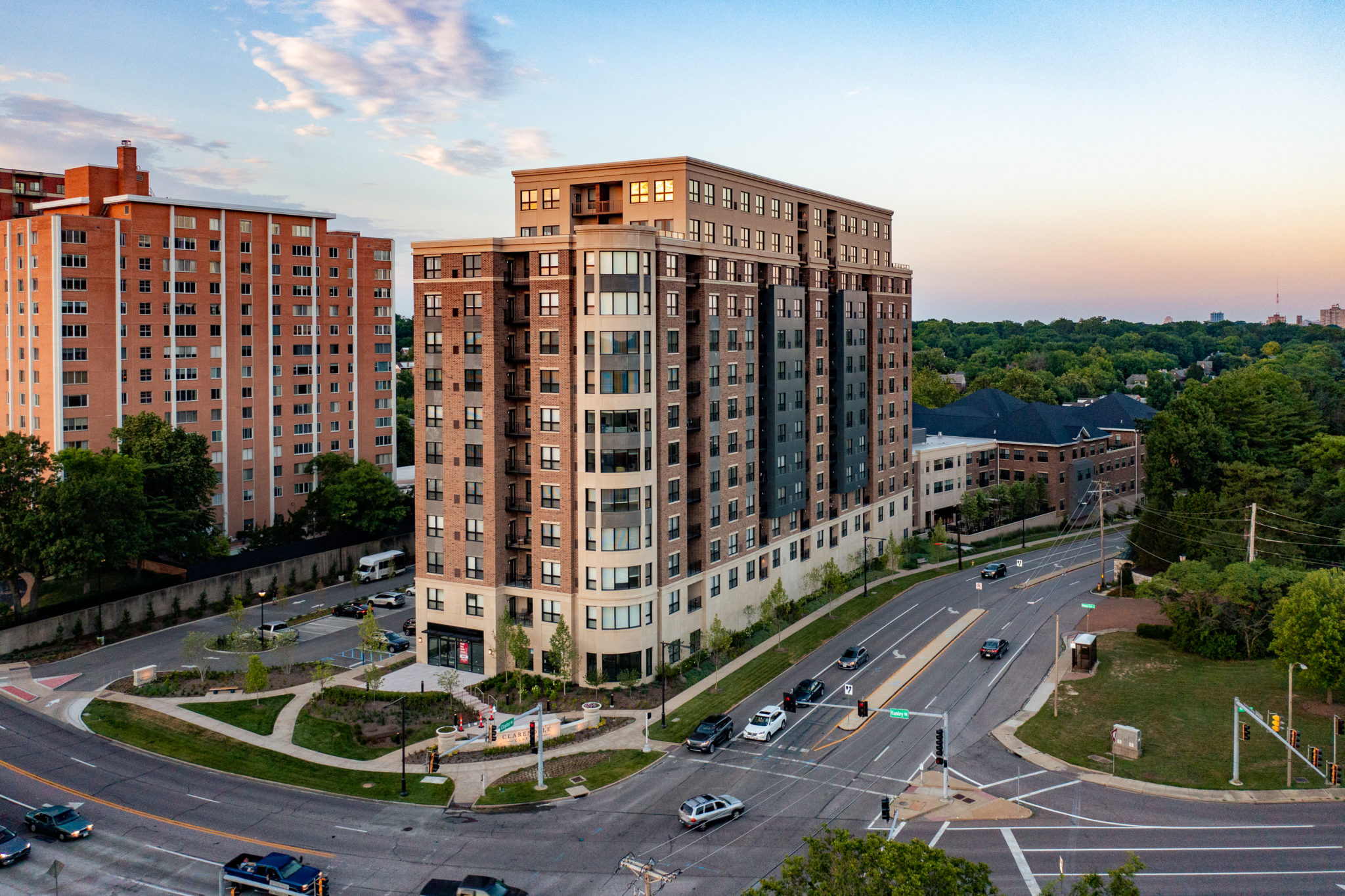 clayton MO senior living community exterior